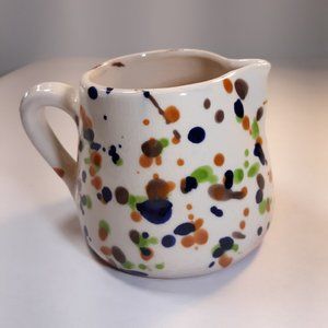 ANTHROPOLIGE CERAMIC PITCHER MADE IN PORTUGAL COLORFUL